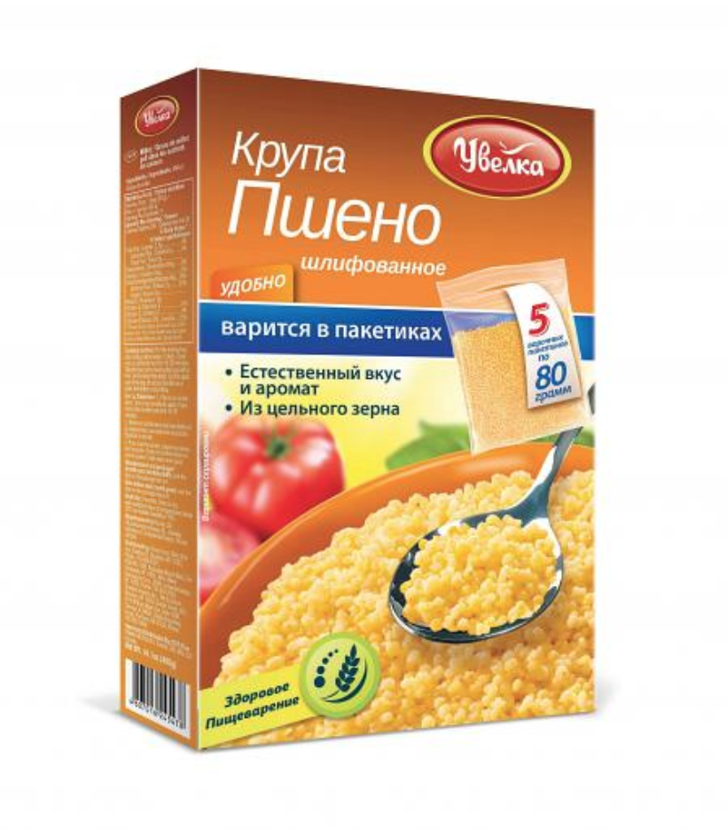 Пшено в пакетиках для варки, 5Х80г | $3.49 - купить на RussianFoodUSA